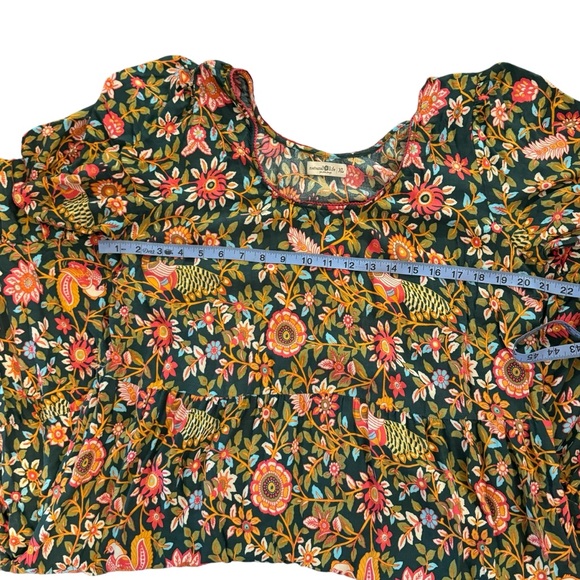 NATURAL LIFE Floral Maxi Dress - Green and Orange - Picture 8 of 9